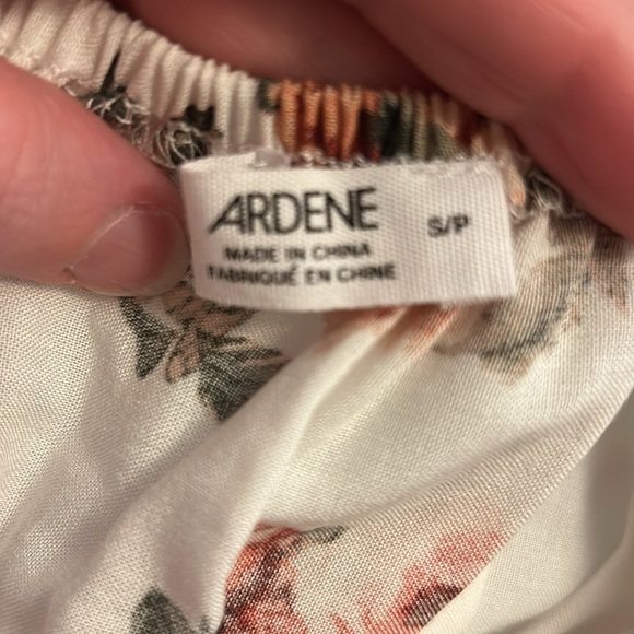 White with Pink Flowers Romantic Maxi-Dress, Sz S - Picture 5 of 7